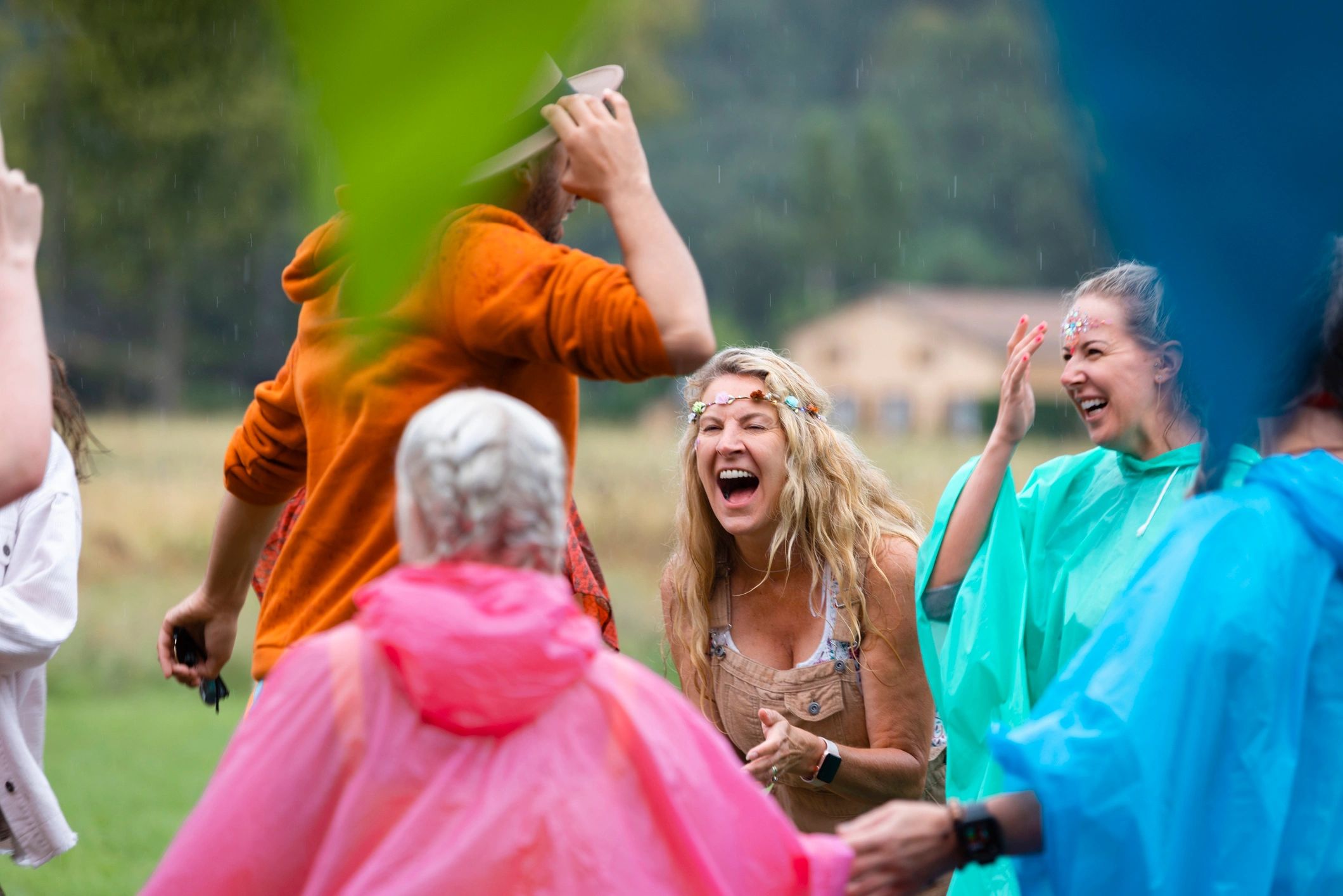 Fans singing together at a concert